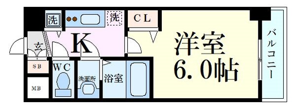 天満橋駅 徒歩5分 2階の物件間取画像